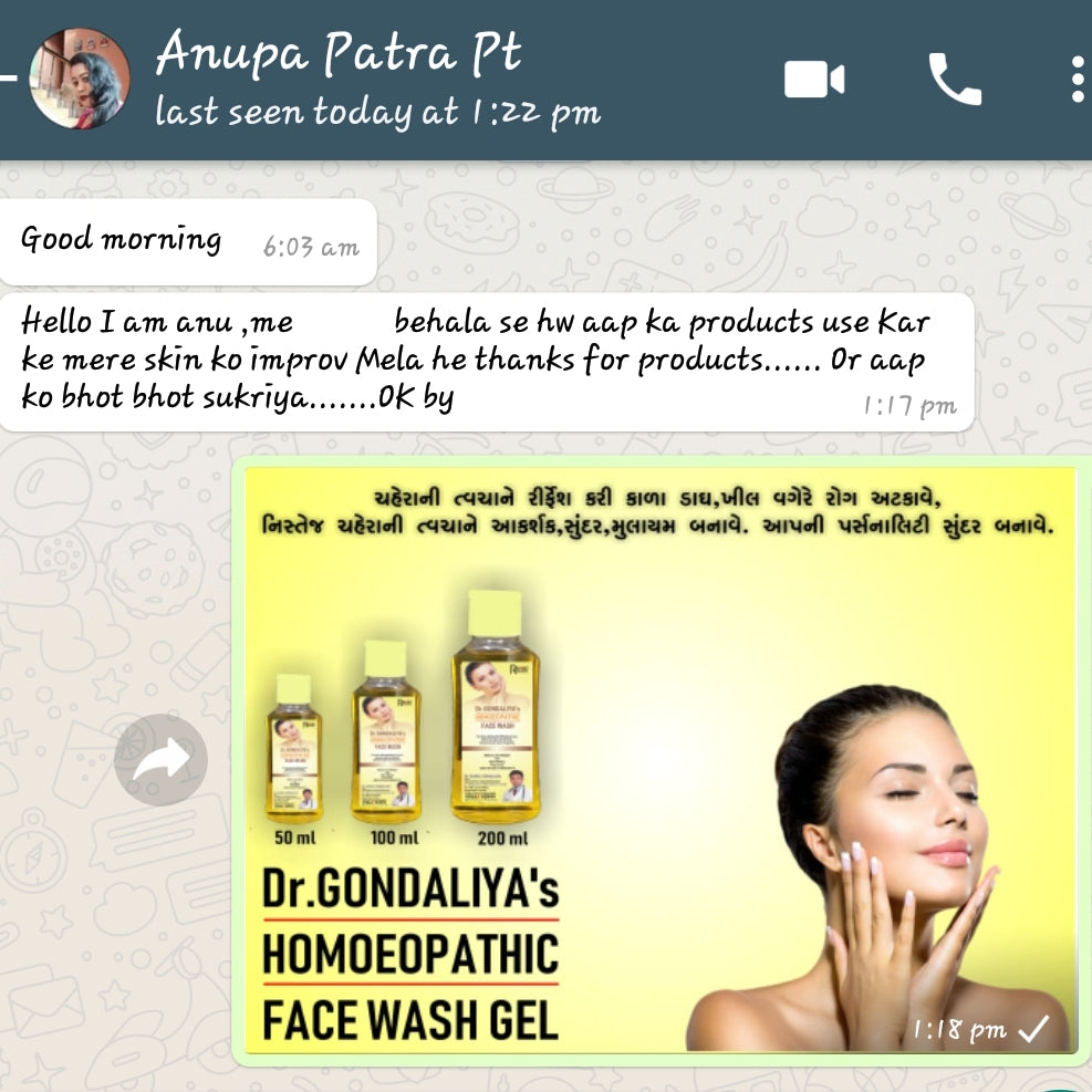 Dr GONDALIYA’s™ Homoeopathic Glowing Face Wash