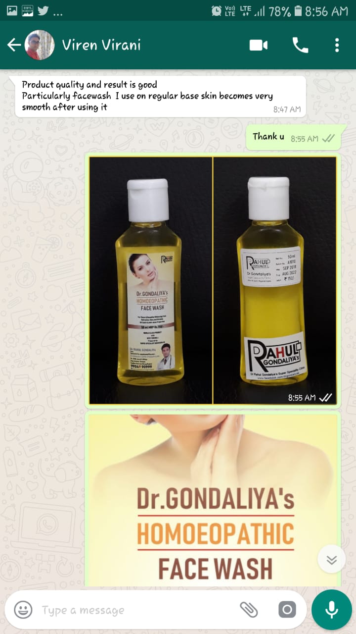 Dr GONDALIYA’s™ Homoeopathic Glowing Face Wash